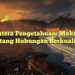Lentera Pengetahuan: Maksud tentang Hubungan Berkualitas